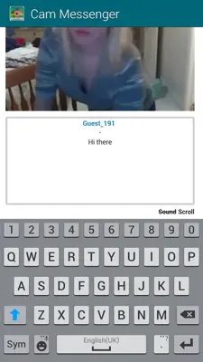 Cam Messenger android App screenshot 1